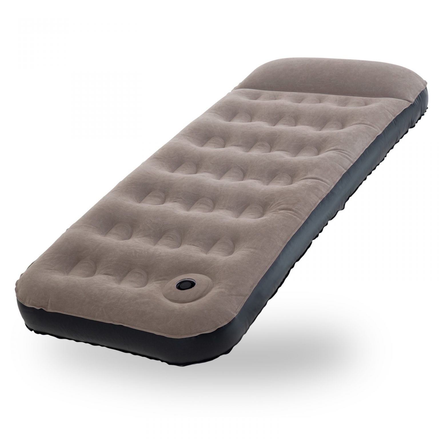 KAMPA SINGLE INFLATABLE AIR BED WITH PUMP BEIGE Kampa